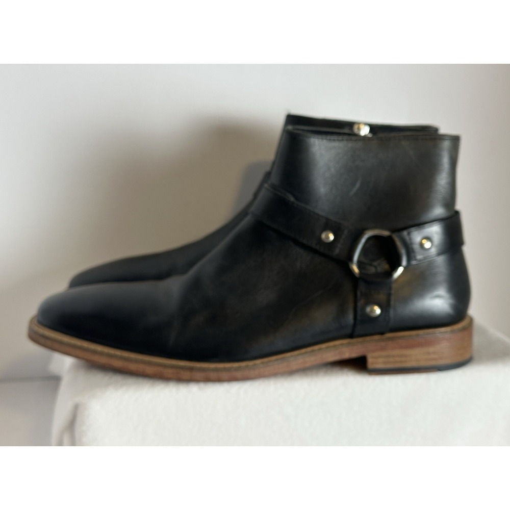 Vintage Foundry Co Men's Wyatt Chelsea Harness Black Boots Sz US 10 EU 43 VF1193